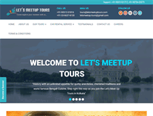 Tablet Screenshot of letsmeetuptours.com